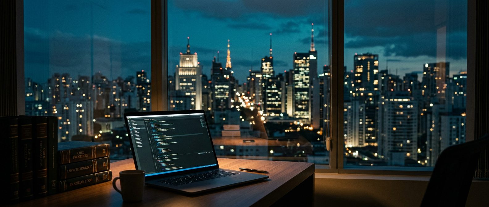 Terminal com requisição à API pública do DataJud retornando um processo do Tribunal de Justiça de São Paulo em JSON