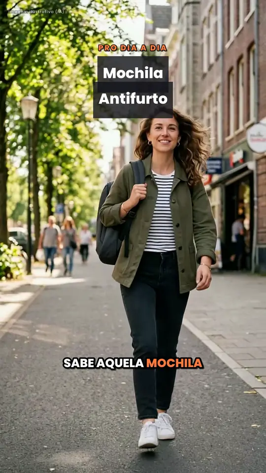 Exemplo de estilo: mochila em uso