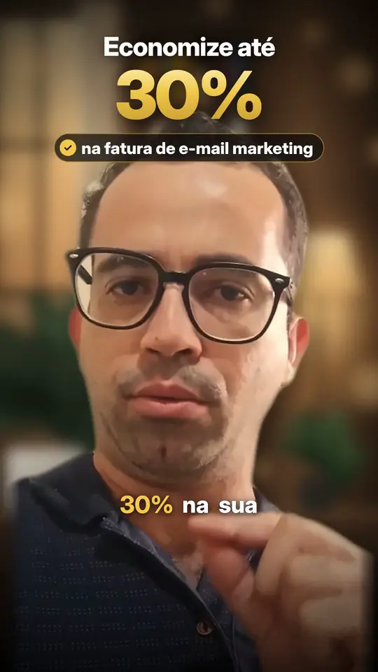 Vídeo de exemplo: pessoa falando para a câmera, editado